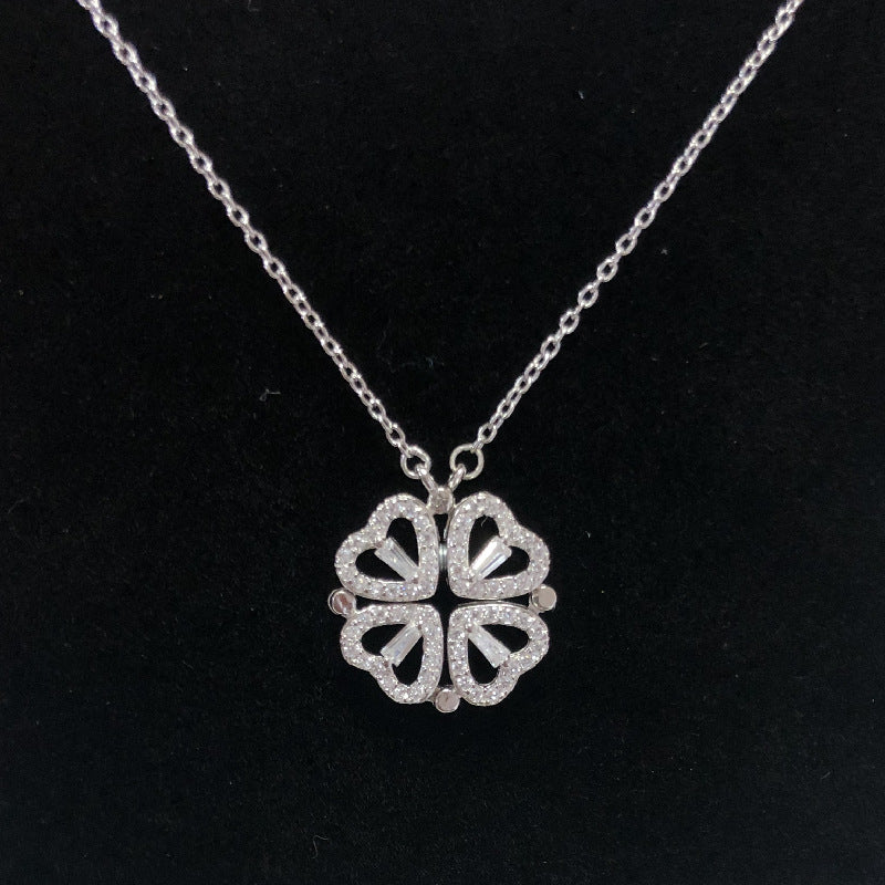 Deluxe Gold Clover Necklace
